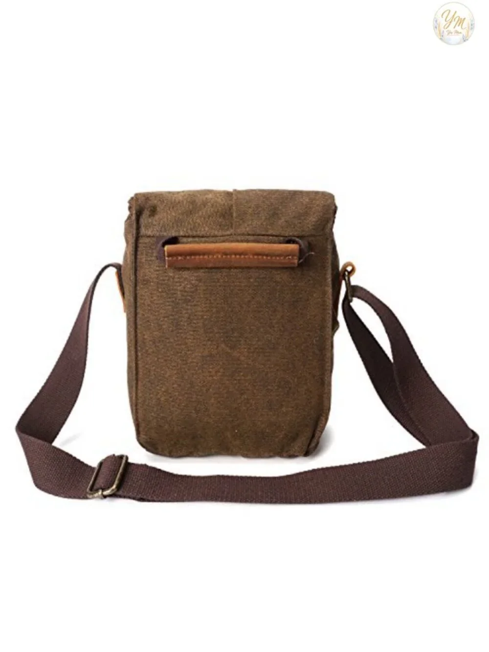 Canvas Leather Camera Bag DSLR SLR Shoulder Messenger Sling